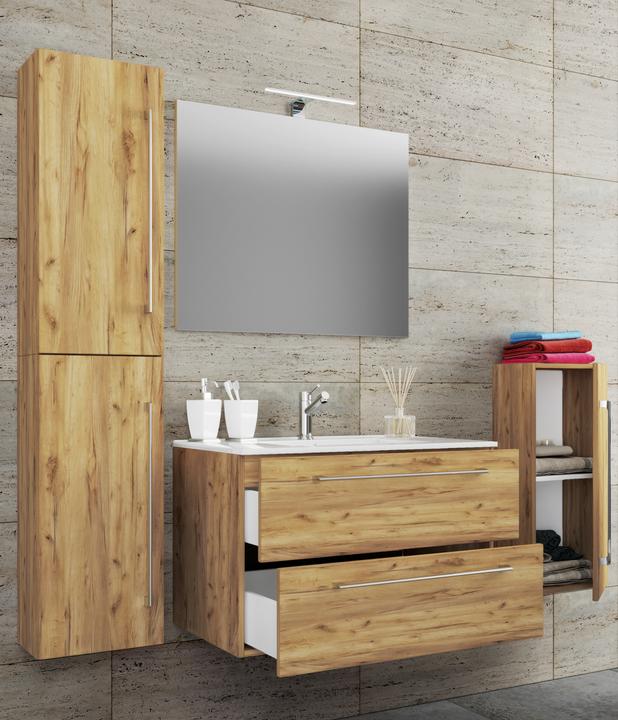 Image du produit VCM Meuble vasque 5 vasques Badinos 2 tiroirs Miroir