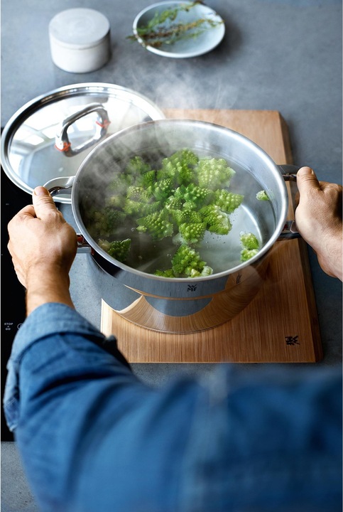 Actual product image WMF Cooking Pot Induction Meat Pot 20cm Pot 3,3l Lid PremiumOne Stainless Steel (20 cm, Pot, Stainless steel)