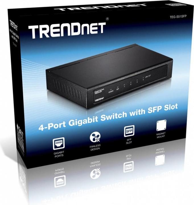 Actual product image Trendnet Teg-S51sfp (5 Ports)