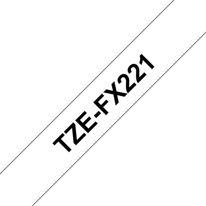 Actual product image Brother Tze-Fx221 (0.90 cm, Black)