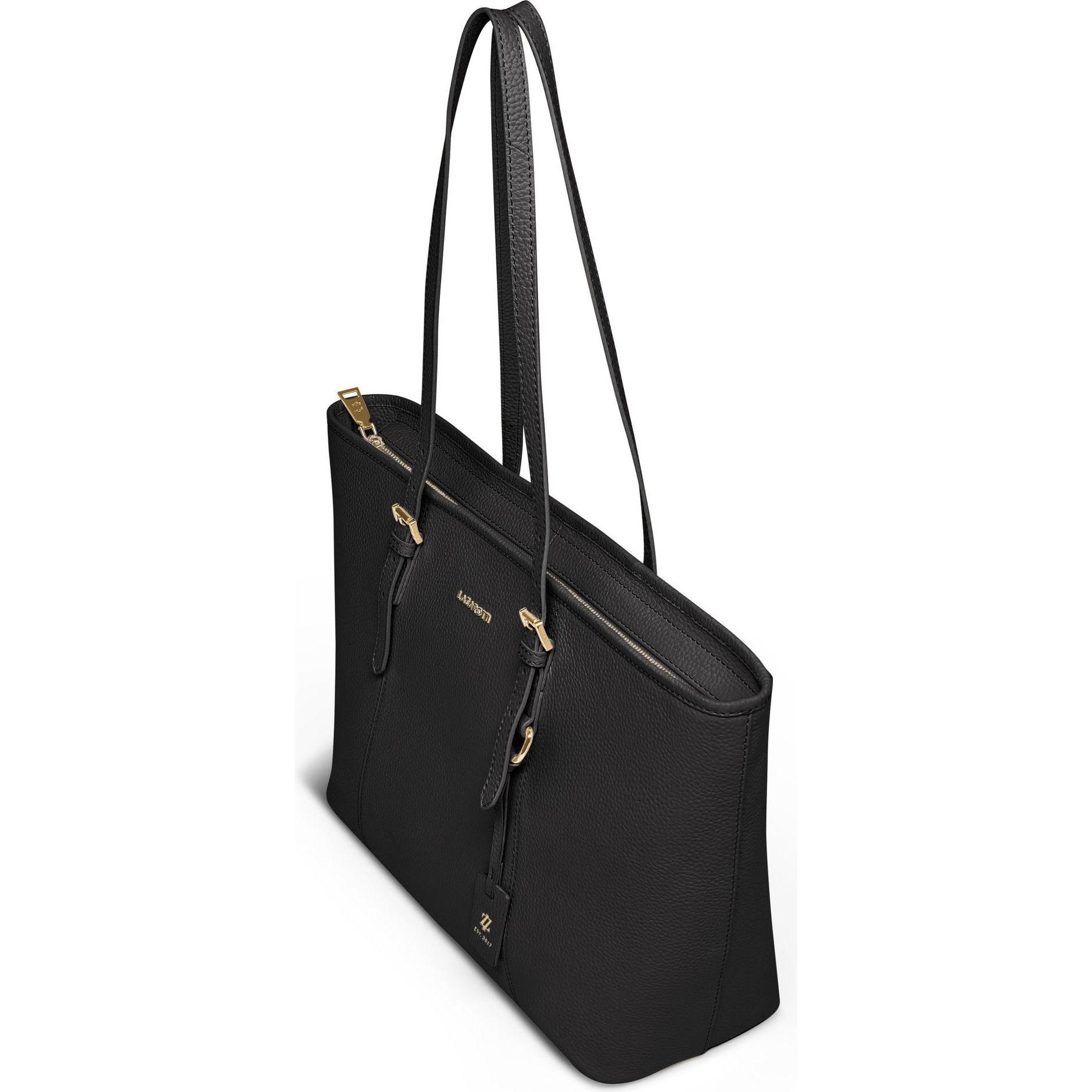 Thumbnail - Lazarotti, Tasche, Bologna Leather Shopper Tasche Leder 35 cm, Schwarz, (12 l)
