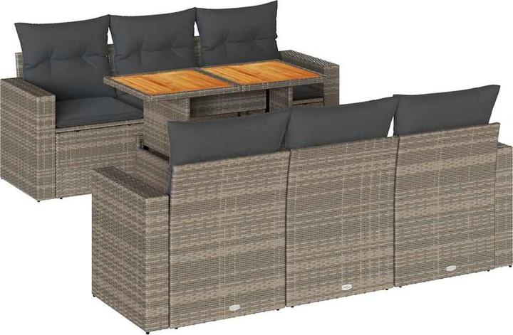 Image du produit vidaXL Ensemble salon de jardin 10 pièces avec coussins