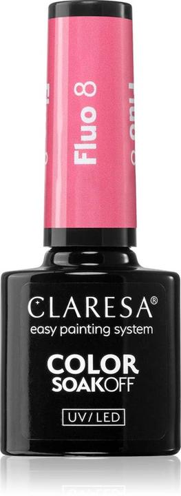 Actual product image Claresa 8 Fluorescent UV Nail Polish 5ml (Rose, UV gel varnish)