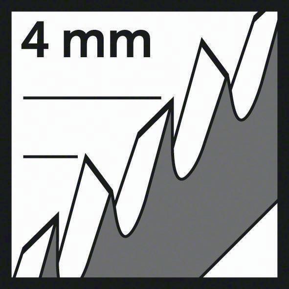 Actual product image Bosch Professional Zubehör PRO Wood precise T344DP Jigsaw blade, 152 mm, 5 pcs.