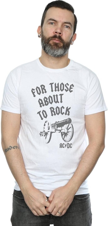 Actual product image AC/DC Mens For Those About To Rock Cannon T-Shirt (3XL)