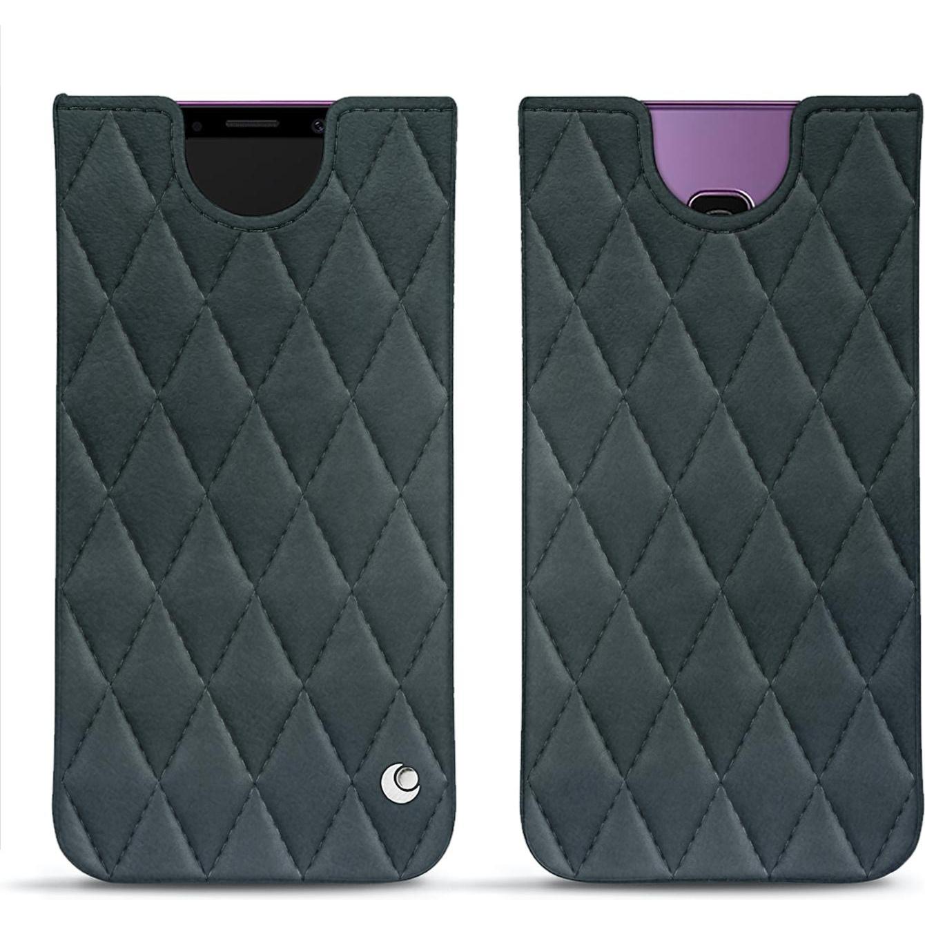 Noreve Lederschutzhülle (Samsung Galaxy S9+), Smartphone Hülle, Blau