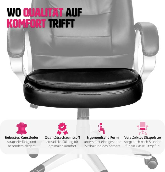 Actual product image tectake Ergonomischer Chefsessel mit Wippmechanik