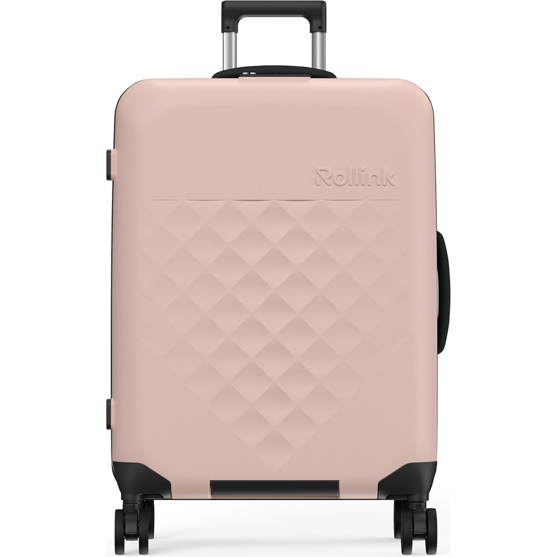 Rollink, Koffer, Harde koffer / Trolley / Reiskoffer - Vega 360 - 65 cm - Rose, Rosa, (80 l, M (50 - 90l))