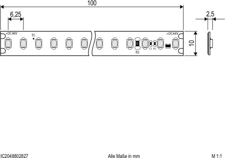Image du produit EVN Bande LED 48V 14.4W/m 1768lm/m 2700K L 500cm (Blanc, 500 cm, Intérieur)