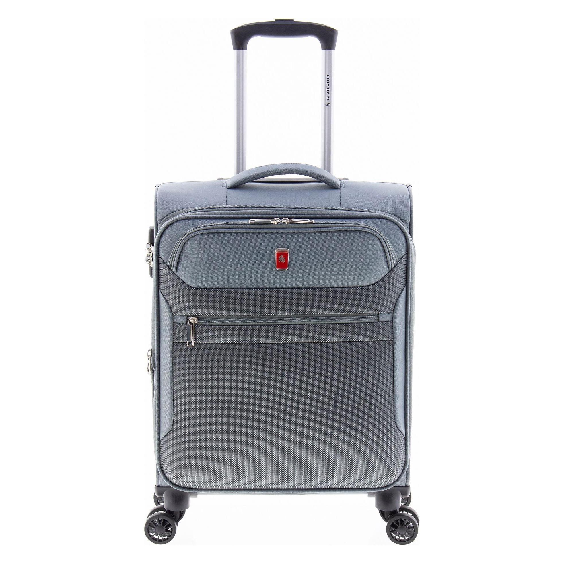 Wüsthof, Koffer, 2000 4 Rollen Kabinentrolley 55 Cm Mit Dehnfalte, Grau, (36 l)