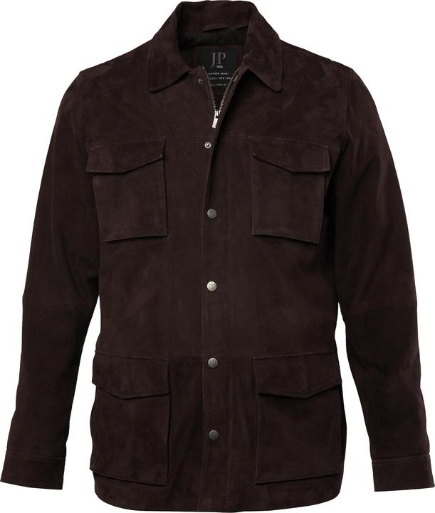 Actual product image JP1880 Leather field jacket, leather, goat suede, lots of pockets (6XL)
