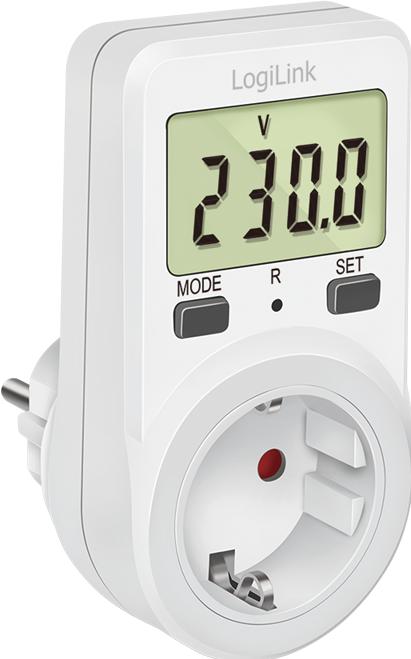 Actual product image LogiLink Energy cost meter, white