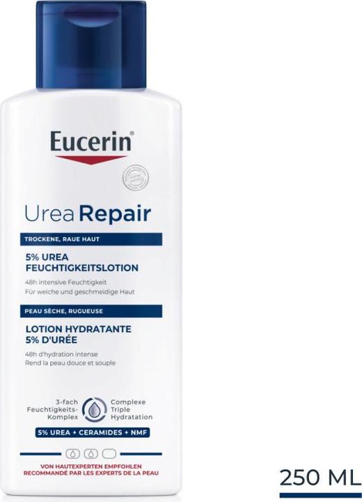 Image du produit Eucerin Urea Repair 5% Lotion hydratante à l'urée (Crème pour le corps, 250 ml)