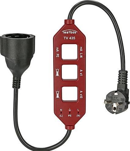 Image du produit Testboy Adaptateur de mesure de courant TV 435 Mesure du courant de charge/différentiel/fuite (CAT III 300V)