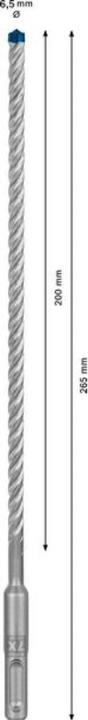 Immagine prodotto Bosch Professional Zubehör Trapano a percussione Expert SDS plus-7X, 6,5 x 200 x 265 mm (6,5 millimetri)