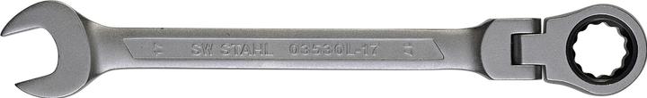 Image du produit SW-Stahl 03530L-17 Clé à cliquet à fourche 17 mm I Clé polygonale articulée I 72 dents I Clé plate (17 mm)