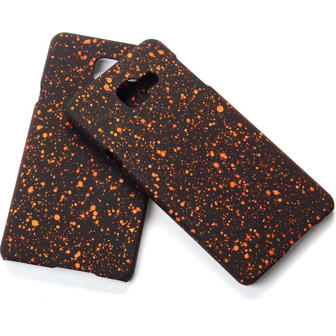 Thumbnail - König Design Handy Hülle Schutz Case Bumper Etuis für Samsung Galaxy A7 2016 3D Sterne Orange (Samsung Galaxy A7 (2016))...