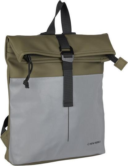 New Rebels Bowie Rolltop Backpack Mini Refl. Part Olive