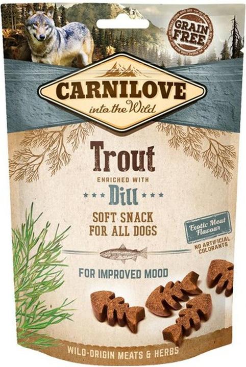 Carnilove Dog Soft Snack with trout and dill (Adult, 1 pcs., 200 g)