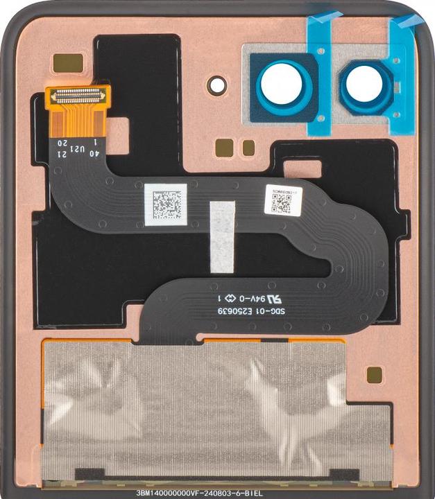 Produktbild Motorola Display Unit f?r Razr+ 2025 / Razr+ 2024 / Razr 50 Ultra, Sub Outer, w/o Frame, Black (Display, Motorola Razr 50 Ultra)
