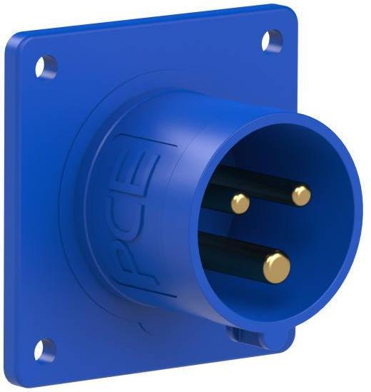 PCE 613-6 Attachment plug straight 16A 3p 6h IP44 (CEE 16/3)