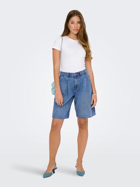 Produktbild Only ONLIVY Weiter Beinschnitt Jeans-Shorts Jeans-Shorts (L)