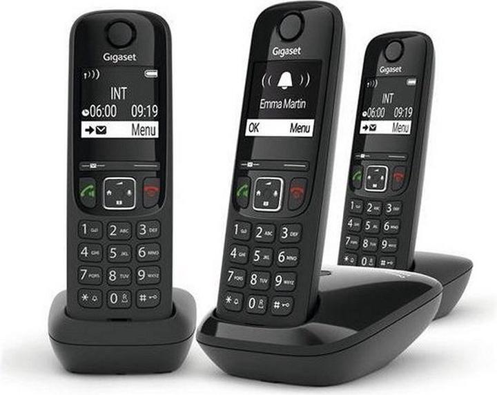 Produktbild Gigaset AS690R - Trio DECT telefoon - Zwart
