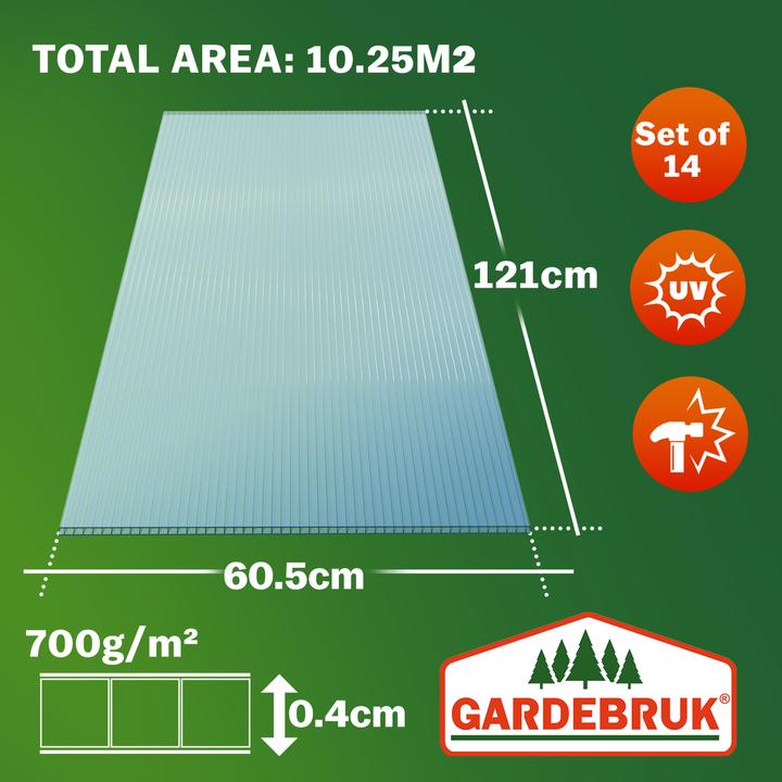 Actual product image Gardebruk Hollow-chamber multiwall sheets