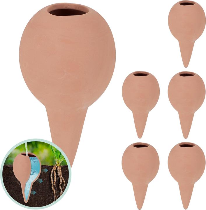 Relaxdays 6x Tonkegel (Tonkegel Bewässerung)