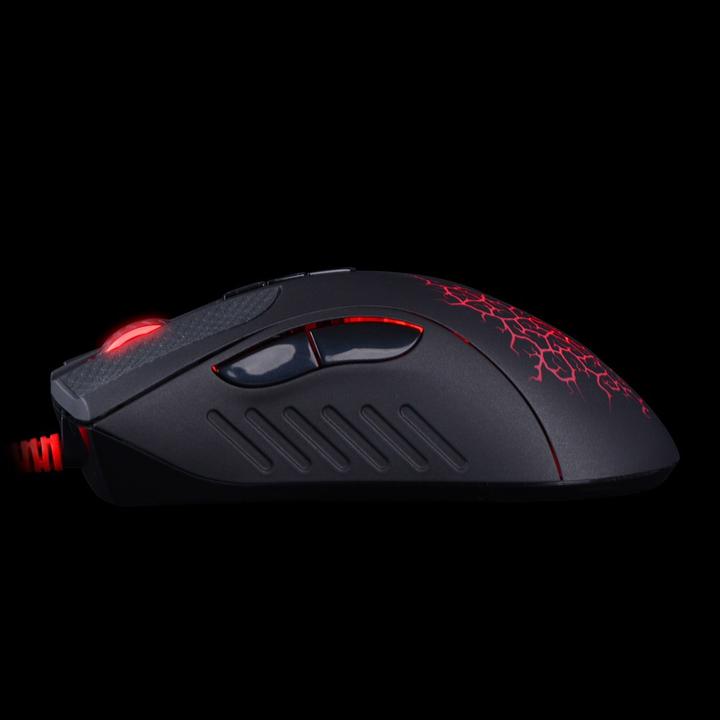 Productafbeelding A4Tech Bloody A90A Blazing, 6200DPI, optinė, 8kl., su laidu USB, juoda, do gry, V-Track, CORE3 (Bedraad)