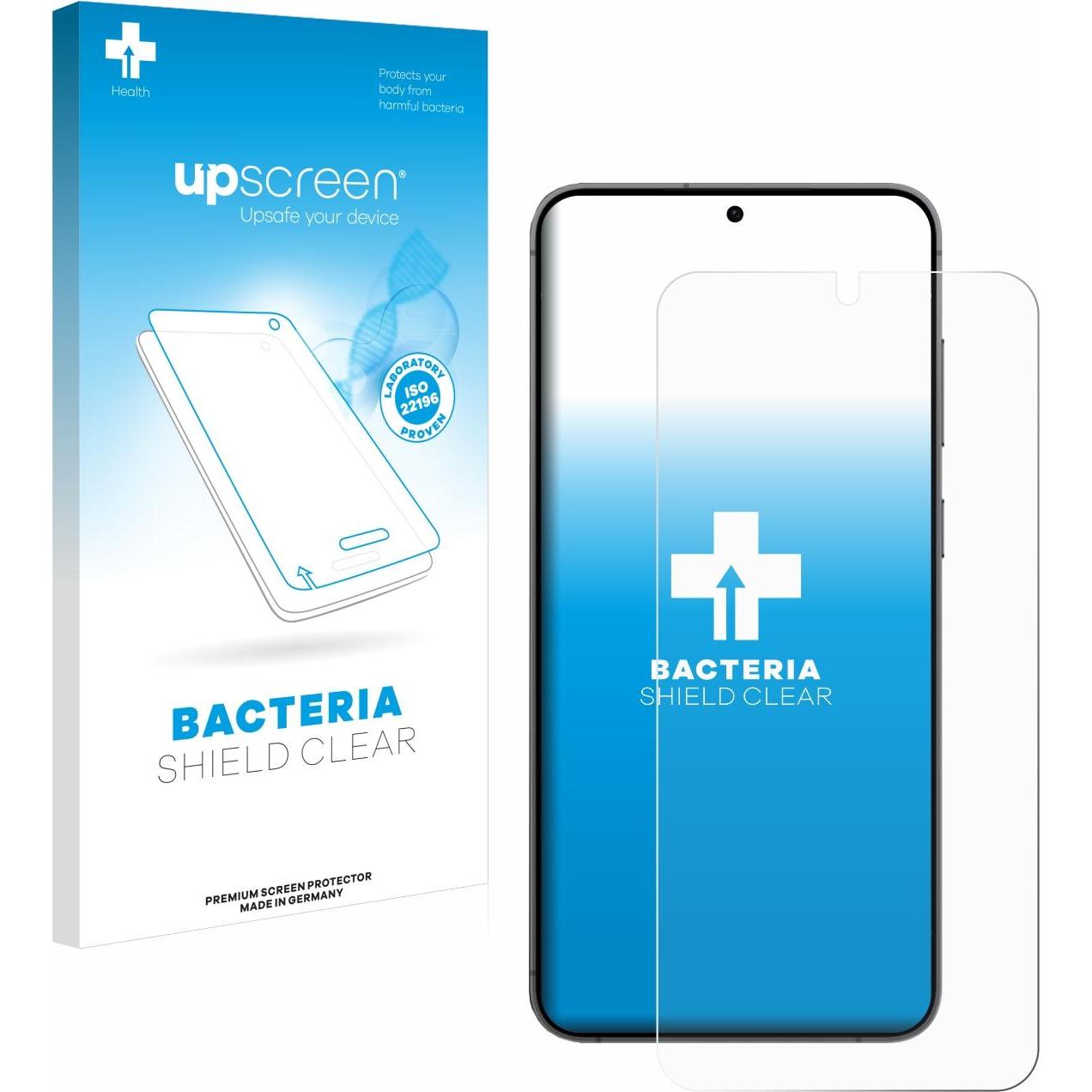 upscreen Antibakterieller Displayschutz (1 Stück, Samsung Galaxy S21), Smartphone Schutzfolie, Transparent
