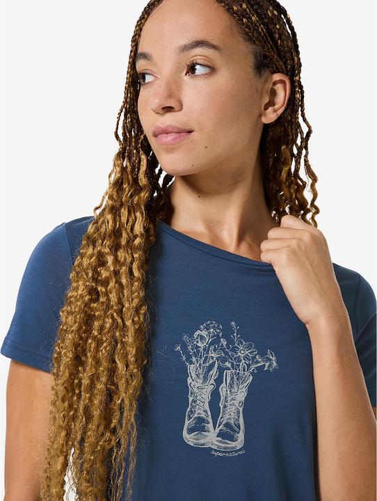 Actual product image Super Natural W Flower Boots Tee (S)