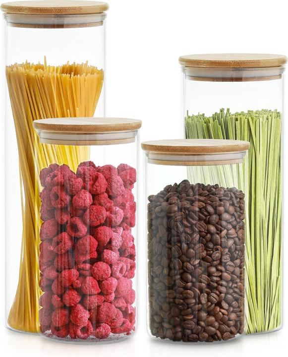 Image du produit Praknu 4er-Set Vorratsgläser mit Deckel (2.20 l)