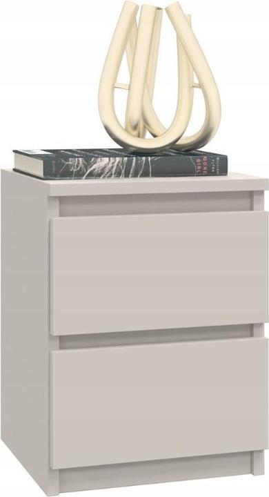 Immagine prodotto Topeshop Szafka nocna z 2 szufladami, Malwa, 30x30x40 cm, kaszmir (30 x 30 x 40 cm)