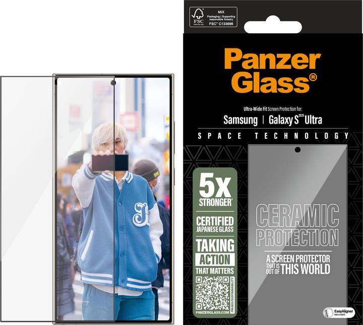 Actual product image PanzerGlass Ceramic screen protector (1 Piece, Samsung Galaxy S25 Ultra)