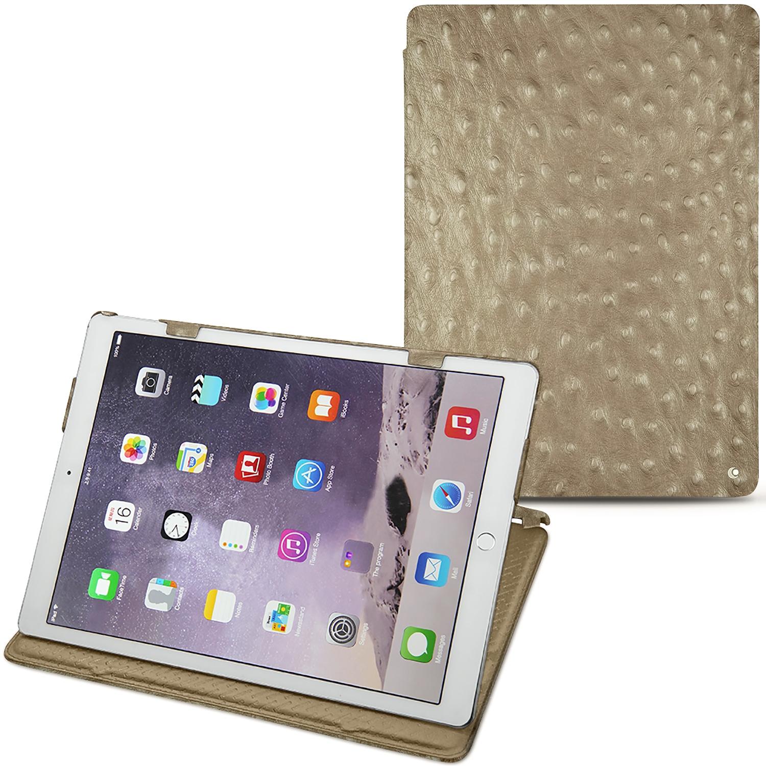 Noreve Lederschutzhülle horizontal (iPad Pro 12.9 2017 (2. Gen)), Tablet Hülle, Beige