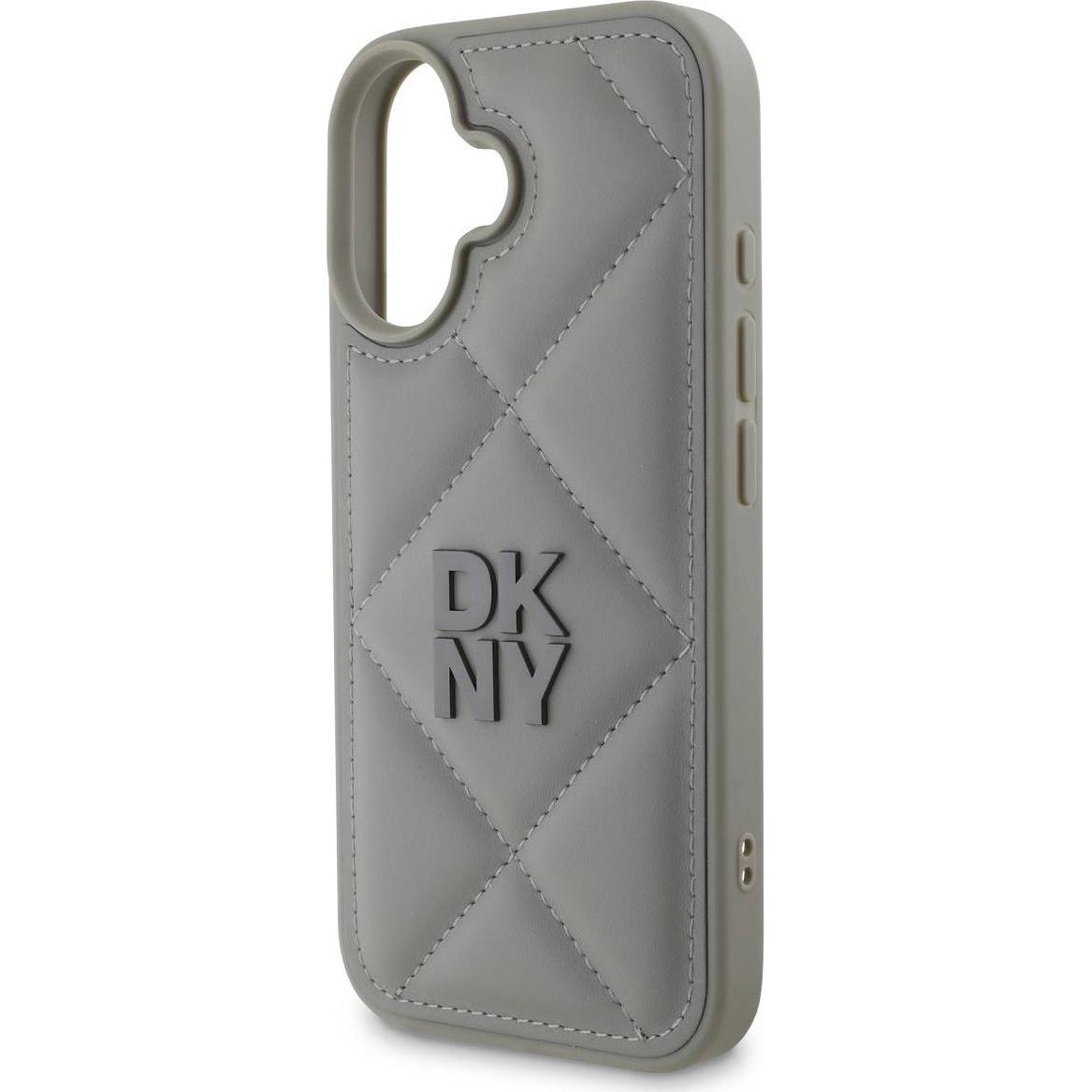 Thumbnail - DKNY Quilted Stack Backcover (Apple iPhone 16 Plus), Smartphone Hülle, Grau