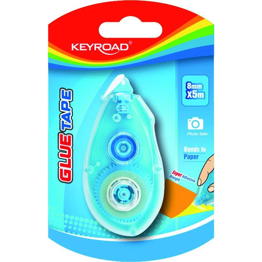 Keyroad, Klebeband, Super doppelseitiges Klebeband, 8 mm x 5 m, 1 Stck/Blisterkarte (82 mm)