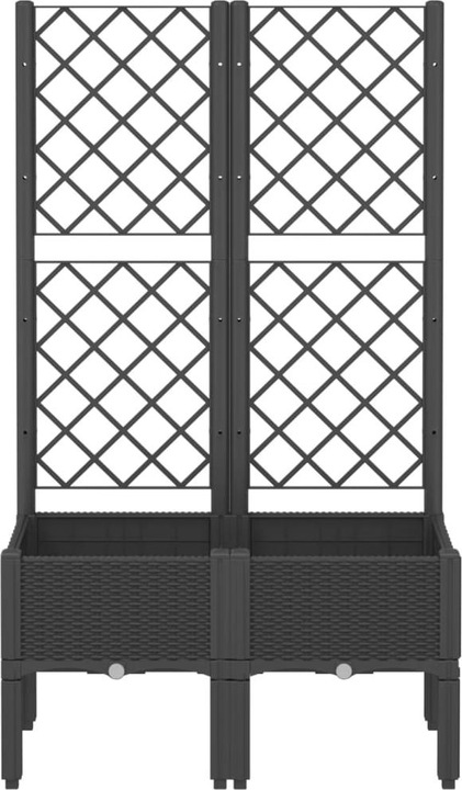 Actual product image VidaXL Planter with trellis PP