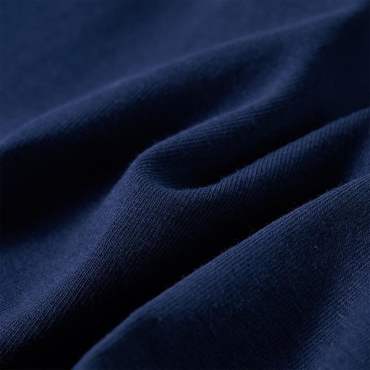 Produktbild vidaXL Kinder-Langarmshirt Marineblau 92,Material: 95 % Baumwolle
