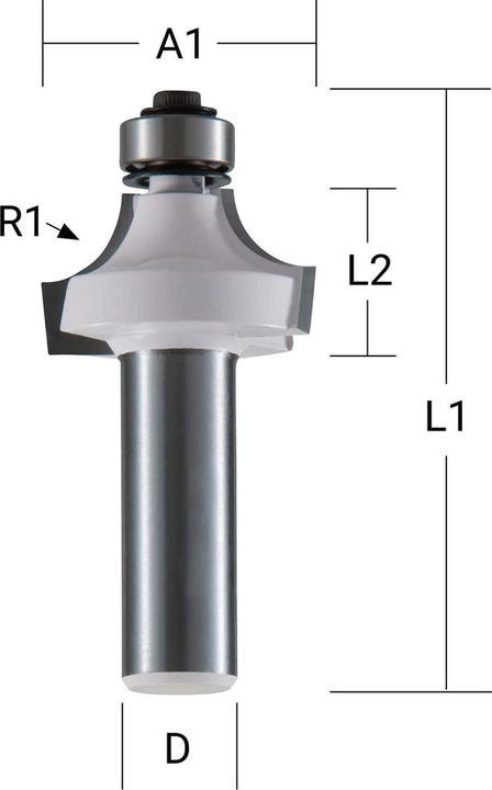 Produktbild Makita Fräser Rundkanten 6mm