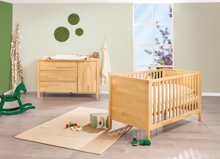 Actual product image Pinolino Enno" extra-wide children's room set, 2-pcs. (Changing unit, Baby cot)