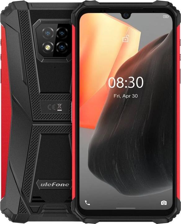 Produktbild Ulefone Armor 8 Pro (128 GB, Schwarz, Rot, 6.10", Hybrid Dual SIM, 4G)