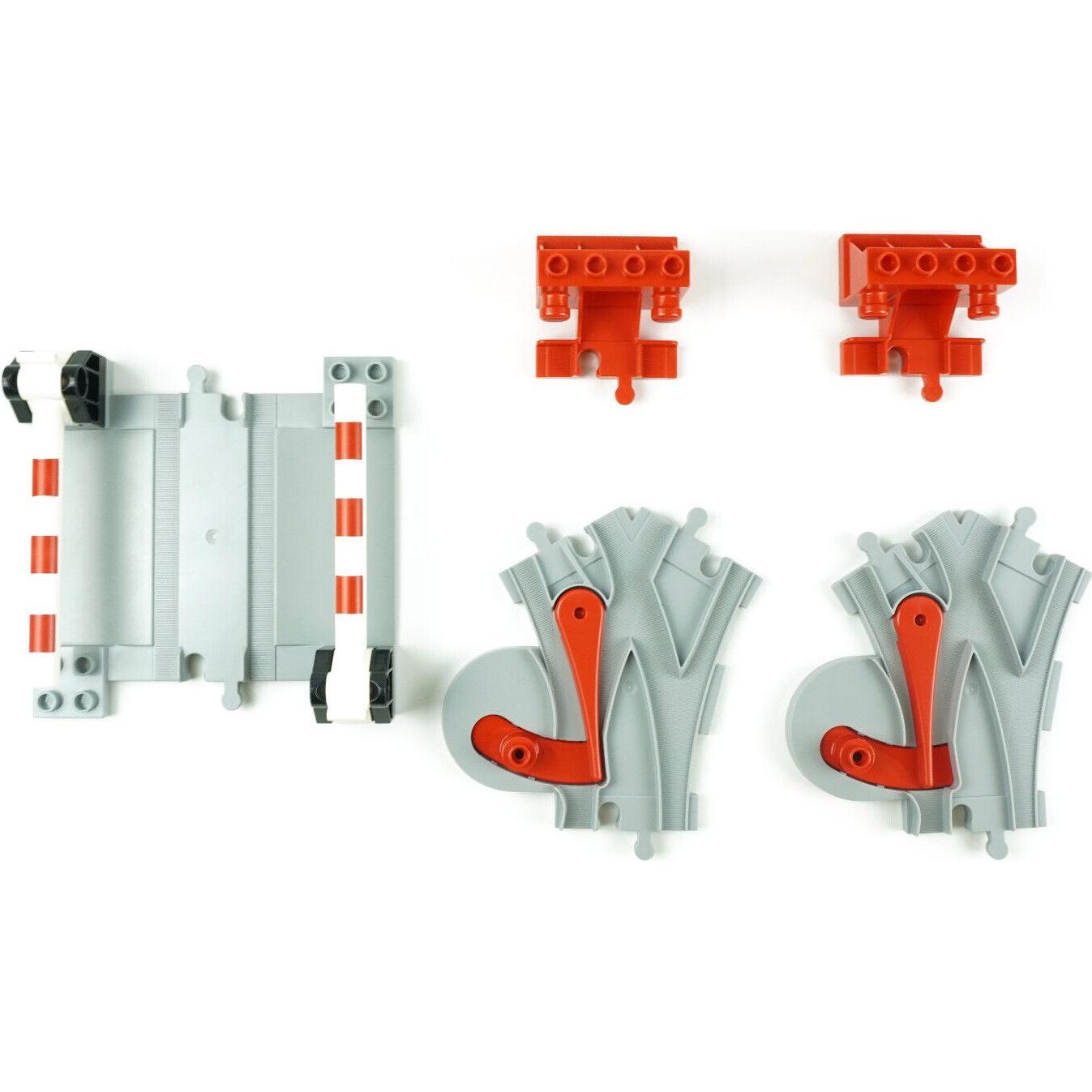 LEGO Eisenbahn Weiche Bahnuebergang Prellbock (10882)