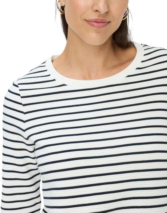 Produktbild BRAX Bonnie Baumwollstruktur Rippenstreifen Sweatshirt (36)