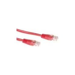 Thumbnail - ACT Red 1 meter U/UTP CAT5E patch cable with RJ45 connectors. Cat5e u/utp red 1.00m (U/UTP, CAT5e, 1 m), Netzwerkkabel