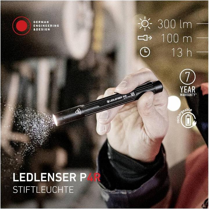 Produktbild Ledlenser P4R wiederaufladbar LED Inspection Taschenlampe (300) (14.20 cm, 300 lm)
