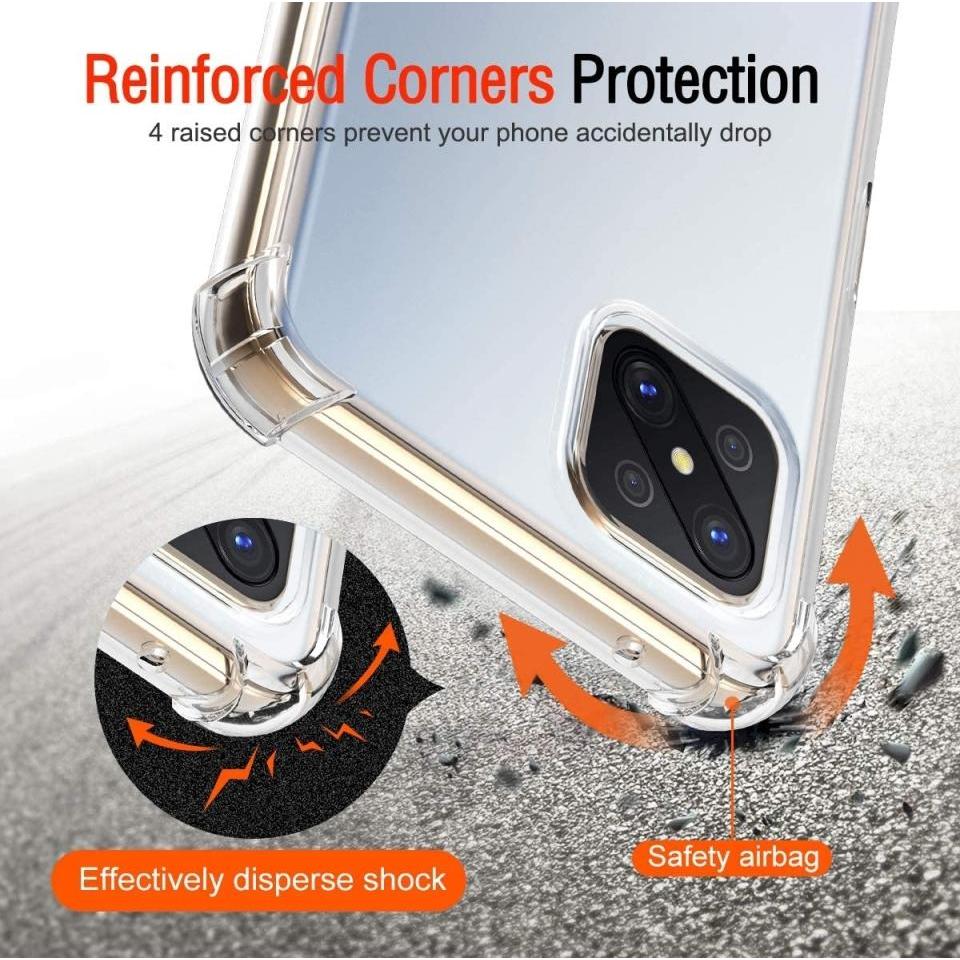 Thumbnail - Screenguard Oppo Reno4 Z 5G Hülle Crystal Soft Airbag Bumper (Oppo Reno 4 Z 5G), Smartphone Hülle, Transparent