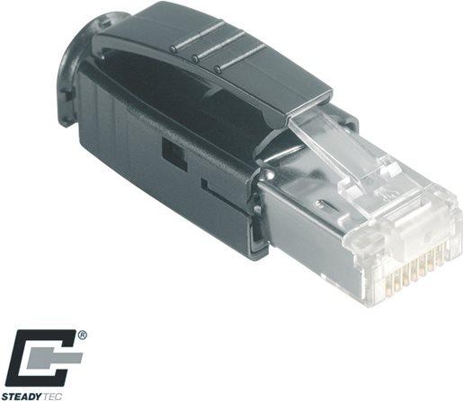 Image du produit Metz Connect 1401505012-E Rj-45 Noir Connecteur de fils (CAT6a)
