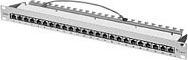 Produktbild Telegärtner TELEGAERTNER Patchpanel Cat5e 24Port RJ45 1HE 48,3cm 48,30cm (19") lichtgrau (26.11.0523)